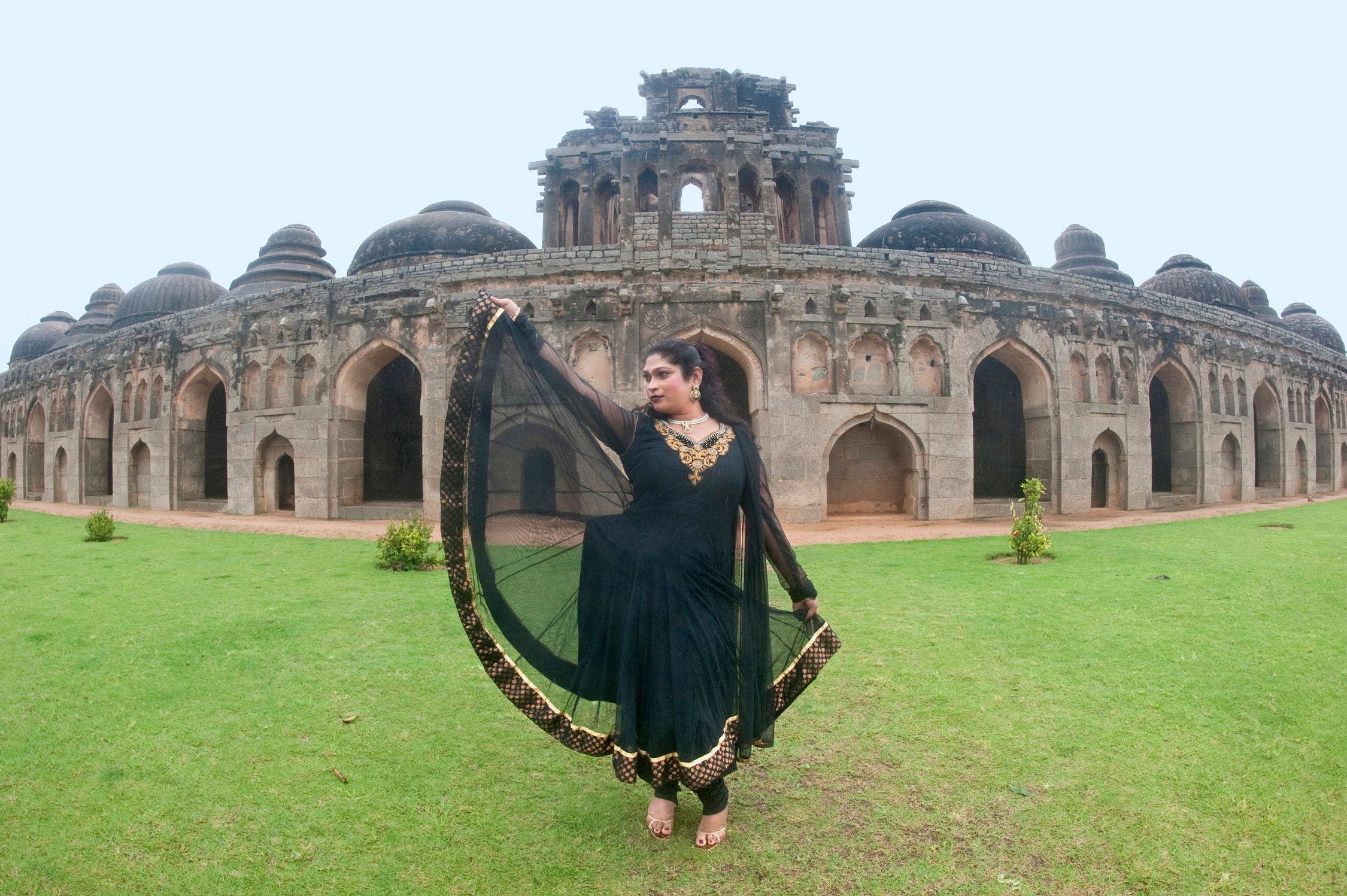 A breathtaking view of the 8th Wonder of the World, showcasing the intricate architecture and natural beauty of Hampi.